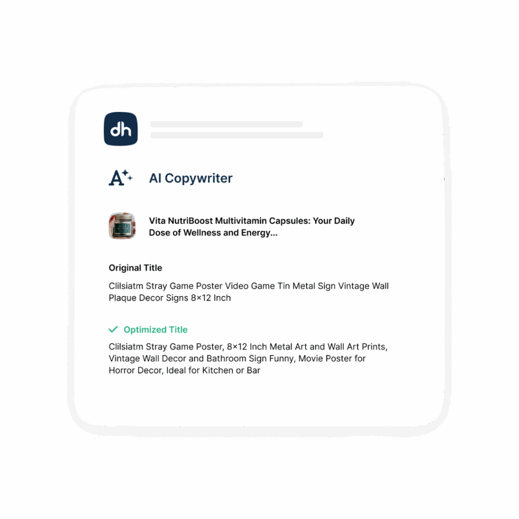 Leverage DataHawk's AI copywriter