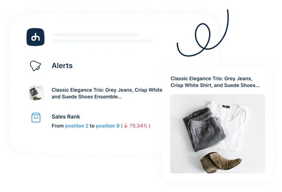 Set up Sales Change alerts with DataHawk so you can stay informed and make quick decisions.